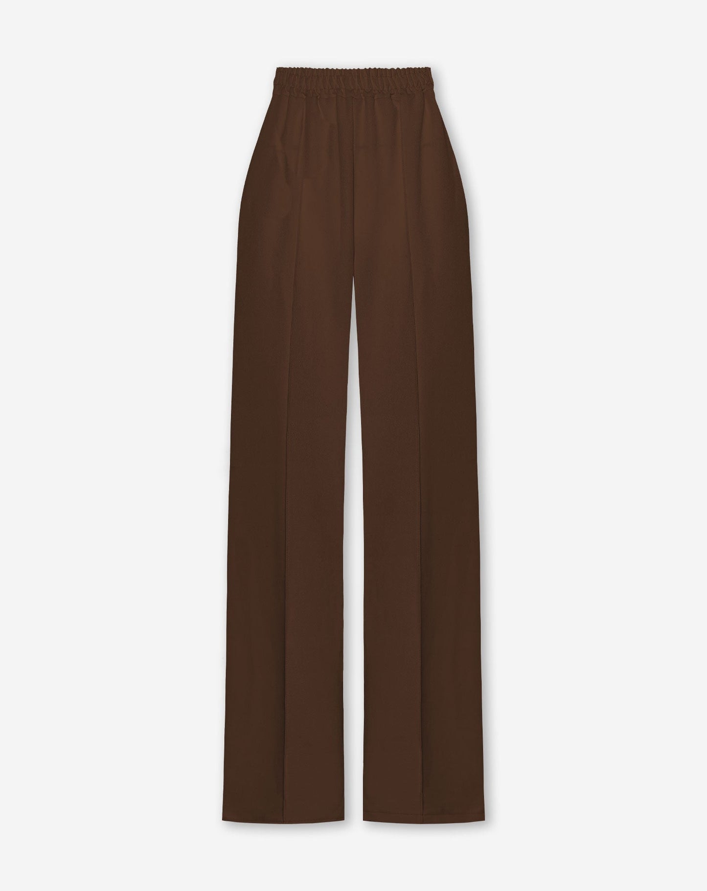 PINTUCK STRAIGHT LEG PANTALON PETITE BRUIN