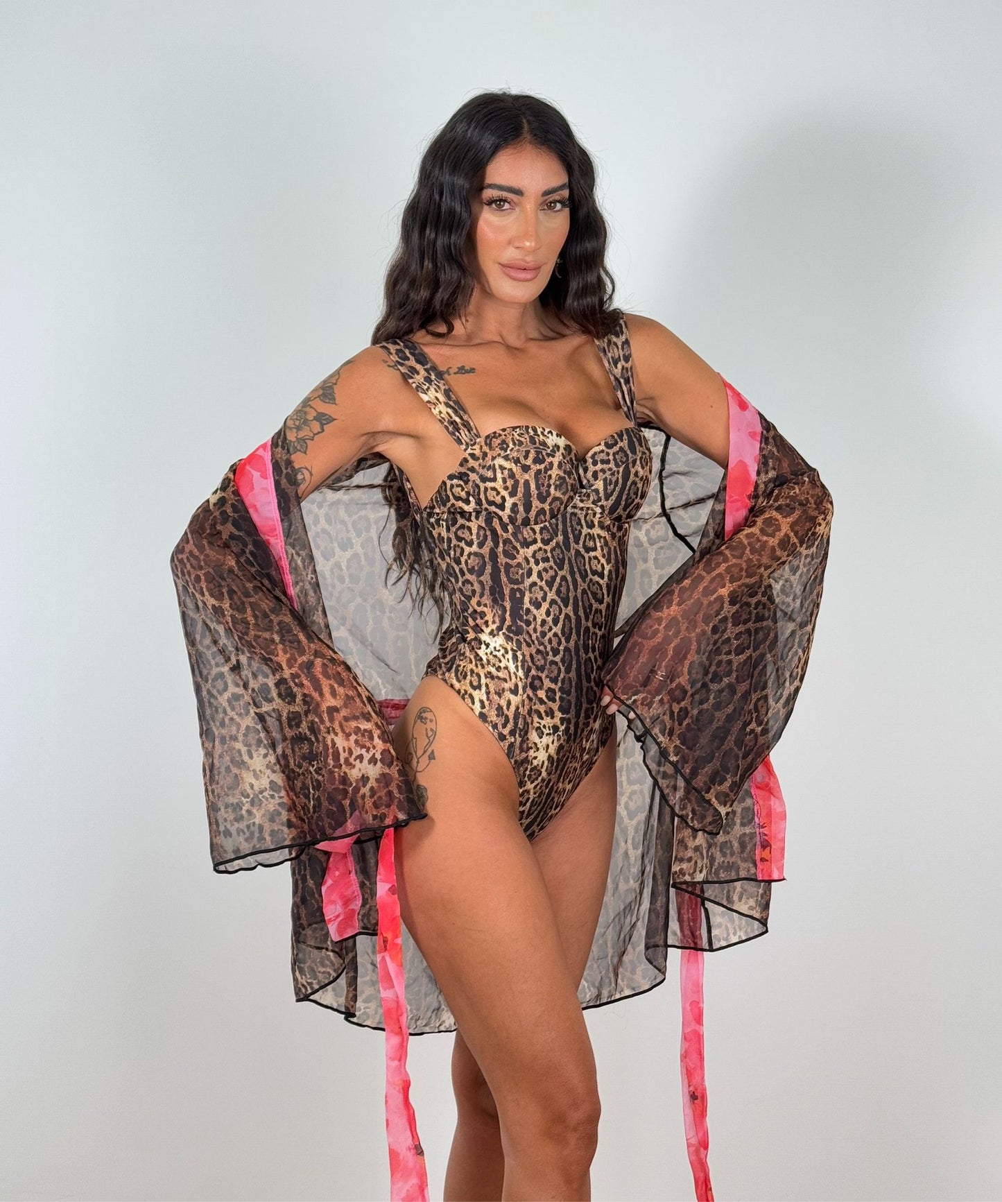 KIMONO MACULATO CHIFFON