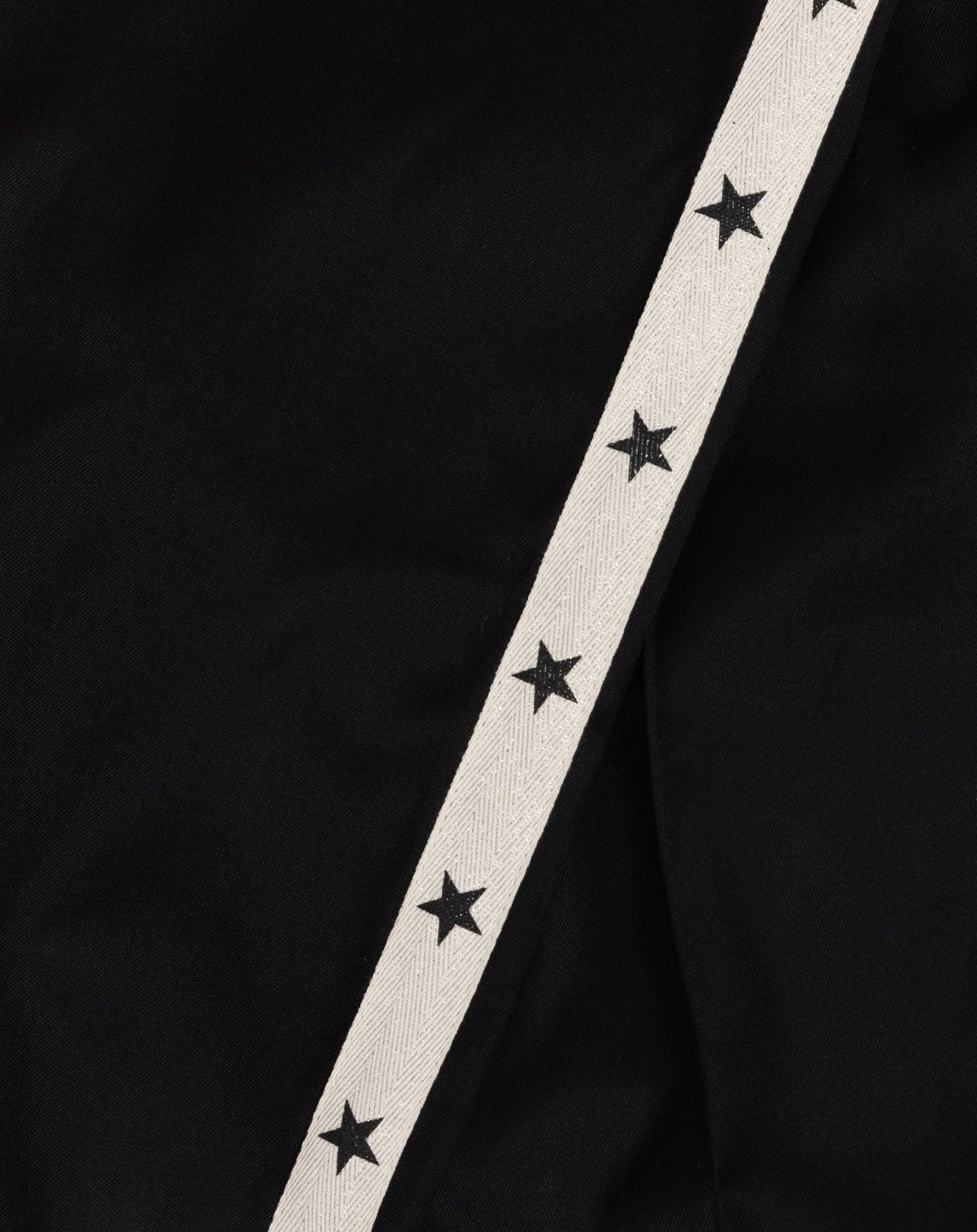 PINTUCK TAPE STRAIGHT LEG PANTALON PETITE ZWART
