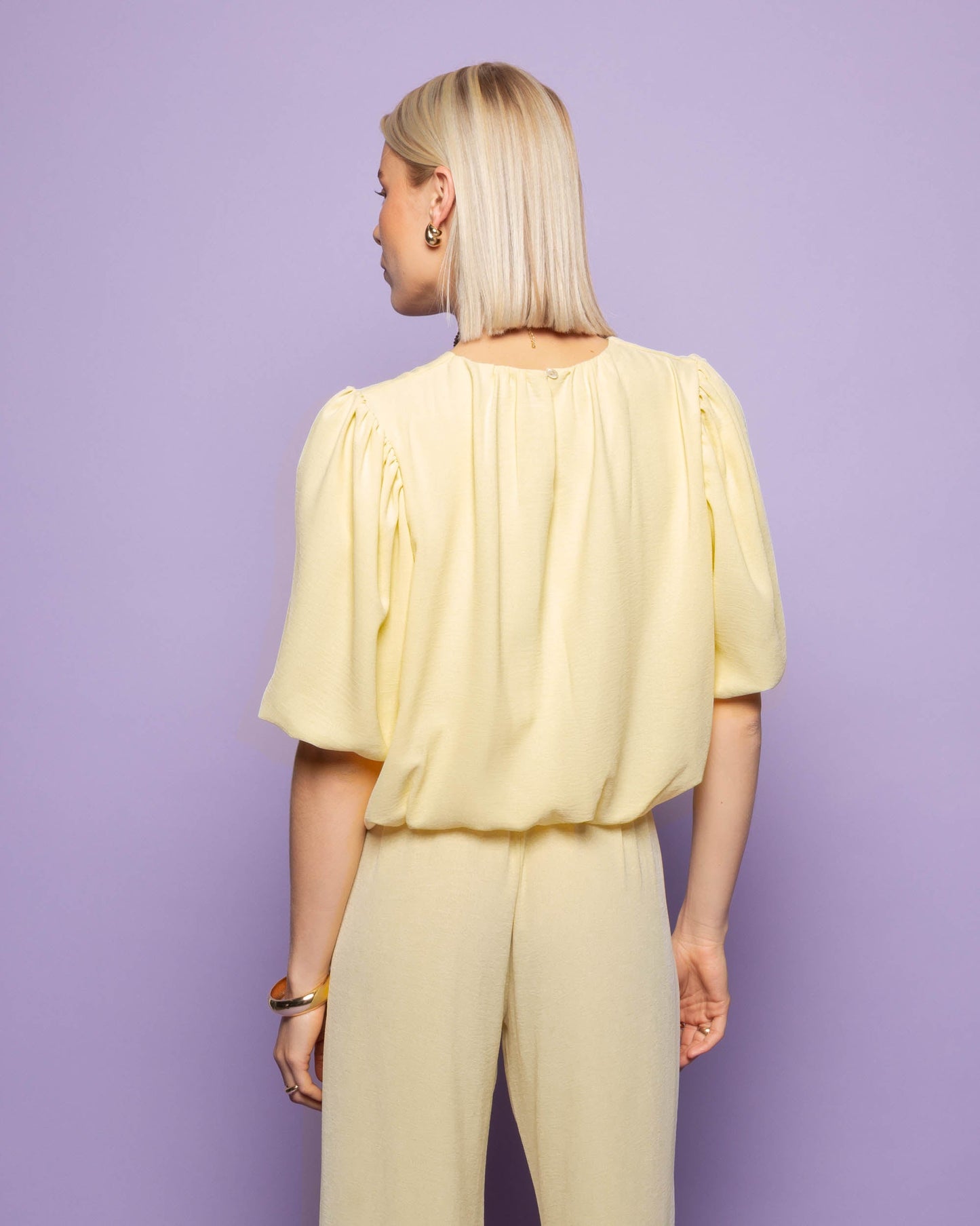 JULIE BUBBLE HEM TOP BOTERGEEL