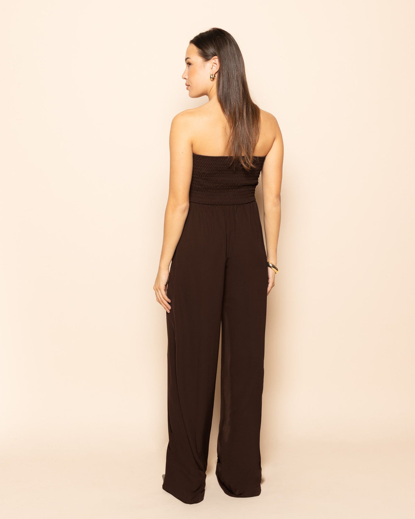 ISA STRAPLESS JUMPSUIT BRUIN