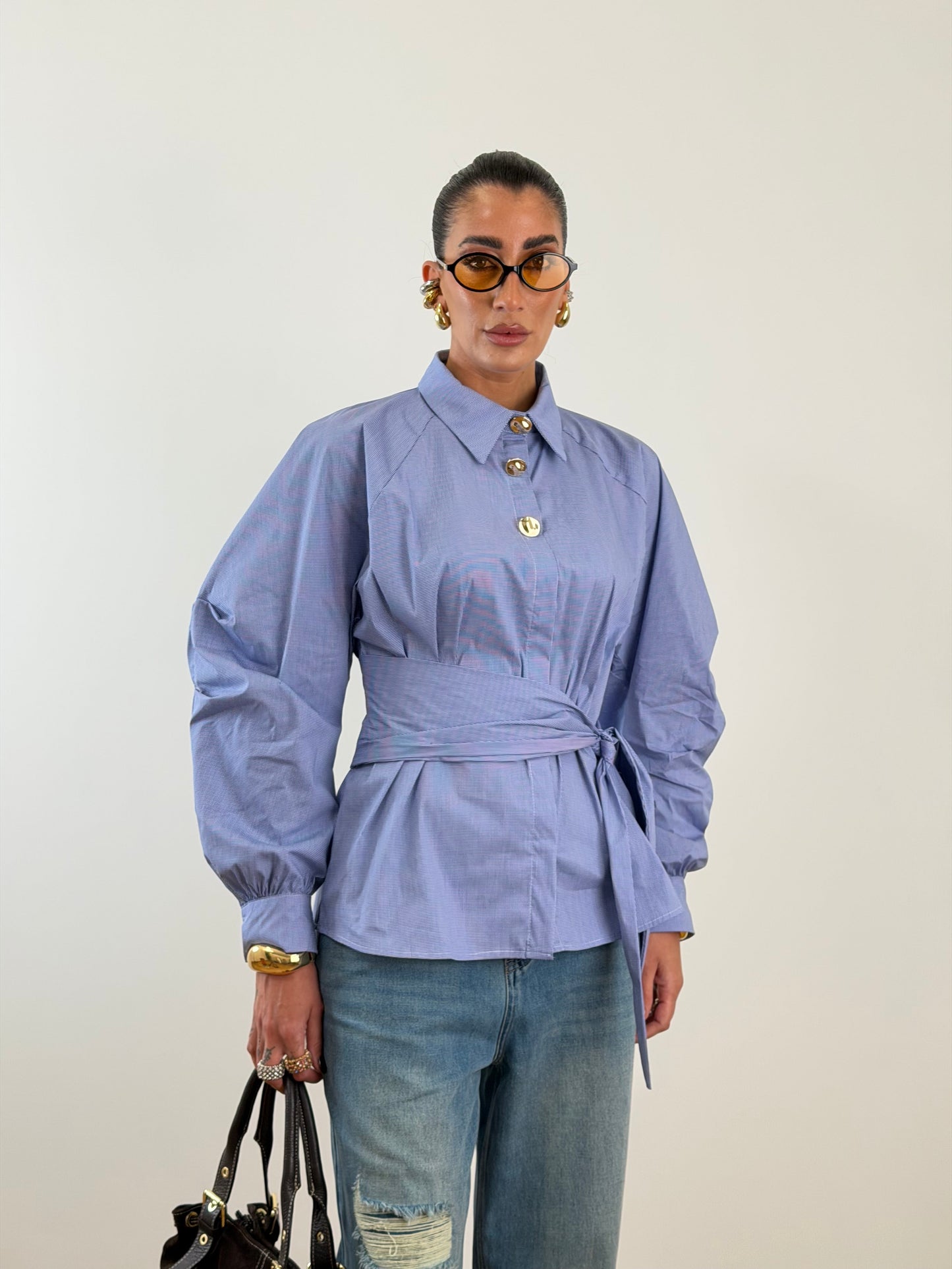 Camicia evita azzurra 33361