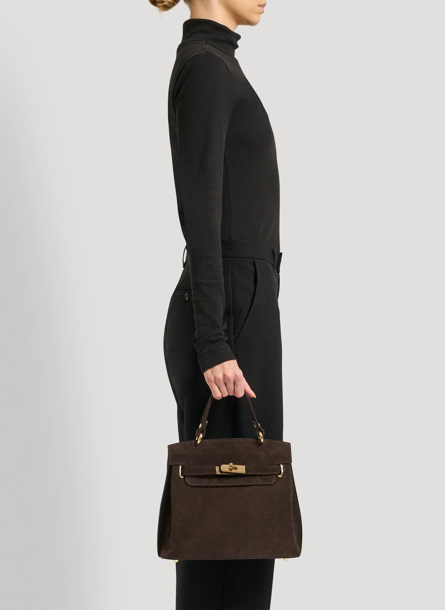 Borsa Giselle in Camoscio Testa di Moro
