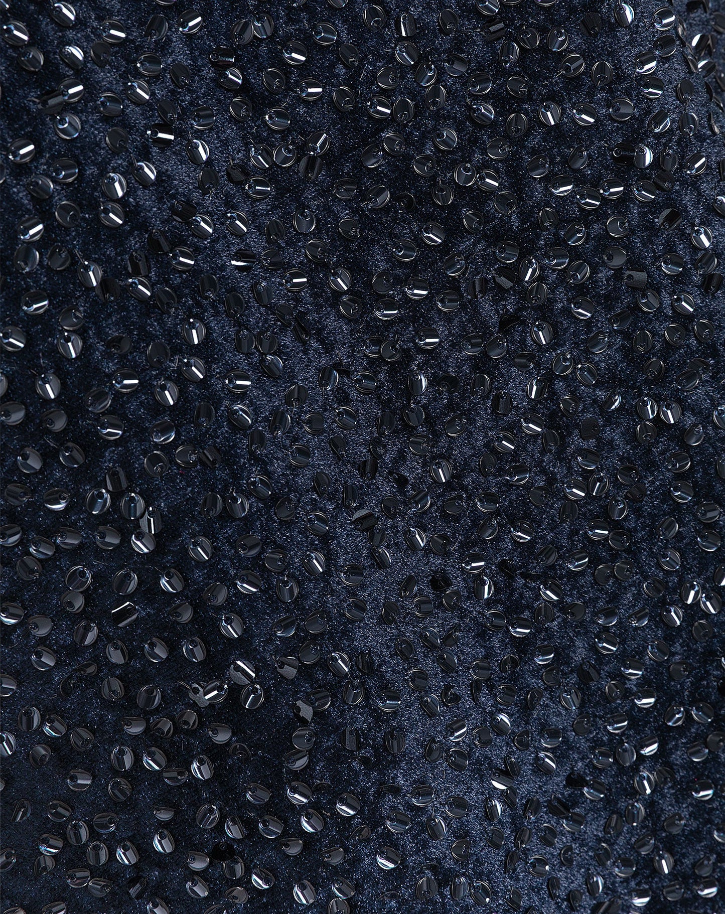 PHOEBE VELVET SEQUINS BUBBLE HEM SKIRT MARINEBLAUW