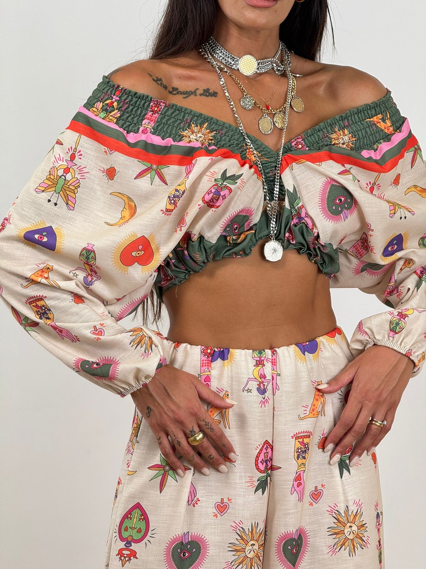 Coordinato TROPICANA CUORE SACRO 60981