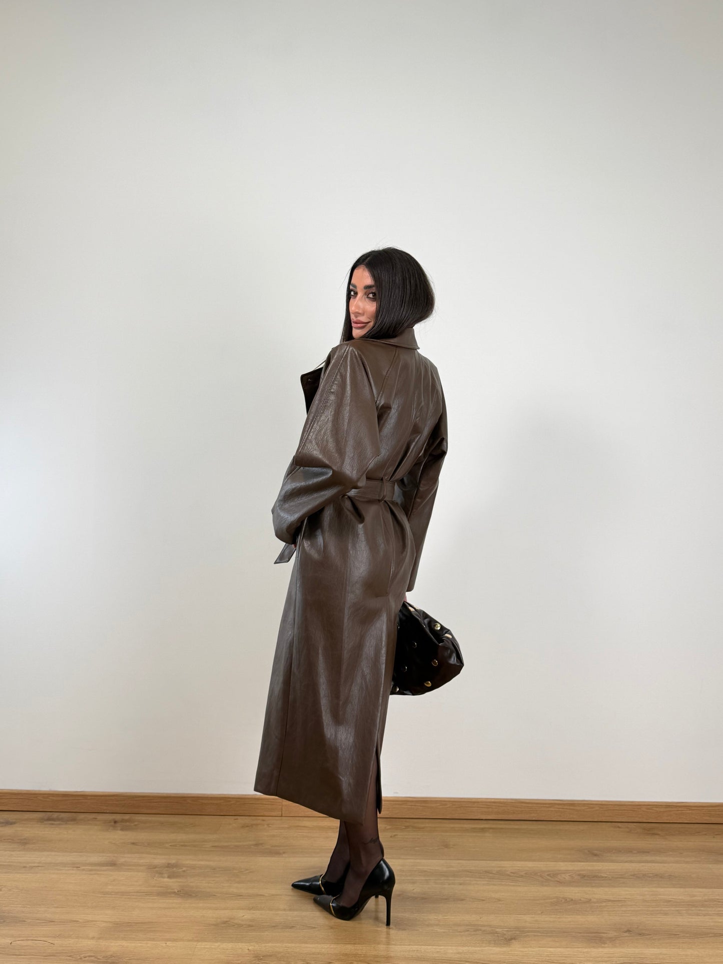 Trench lumina marrone LD5066.