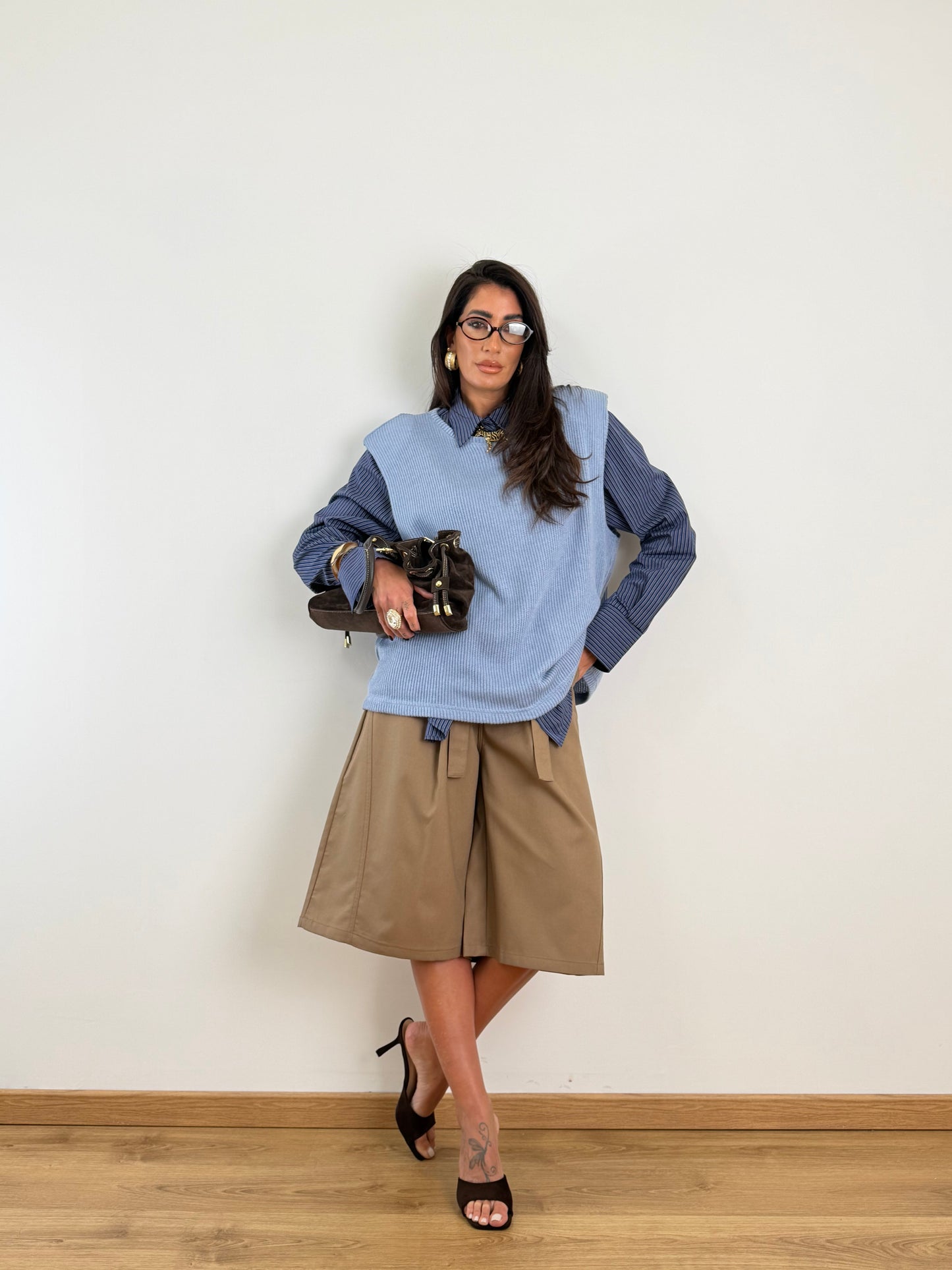 Gilet azzurro W50165