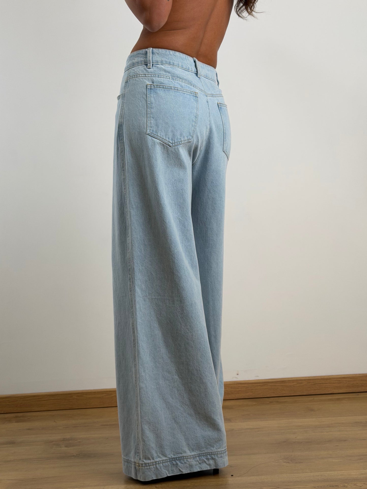 Jeans chiaro palazzo 6661