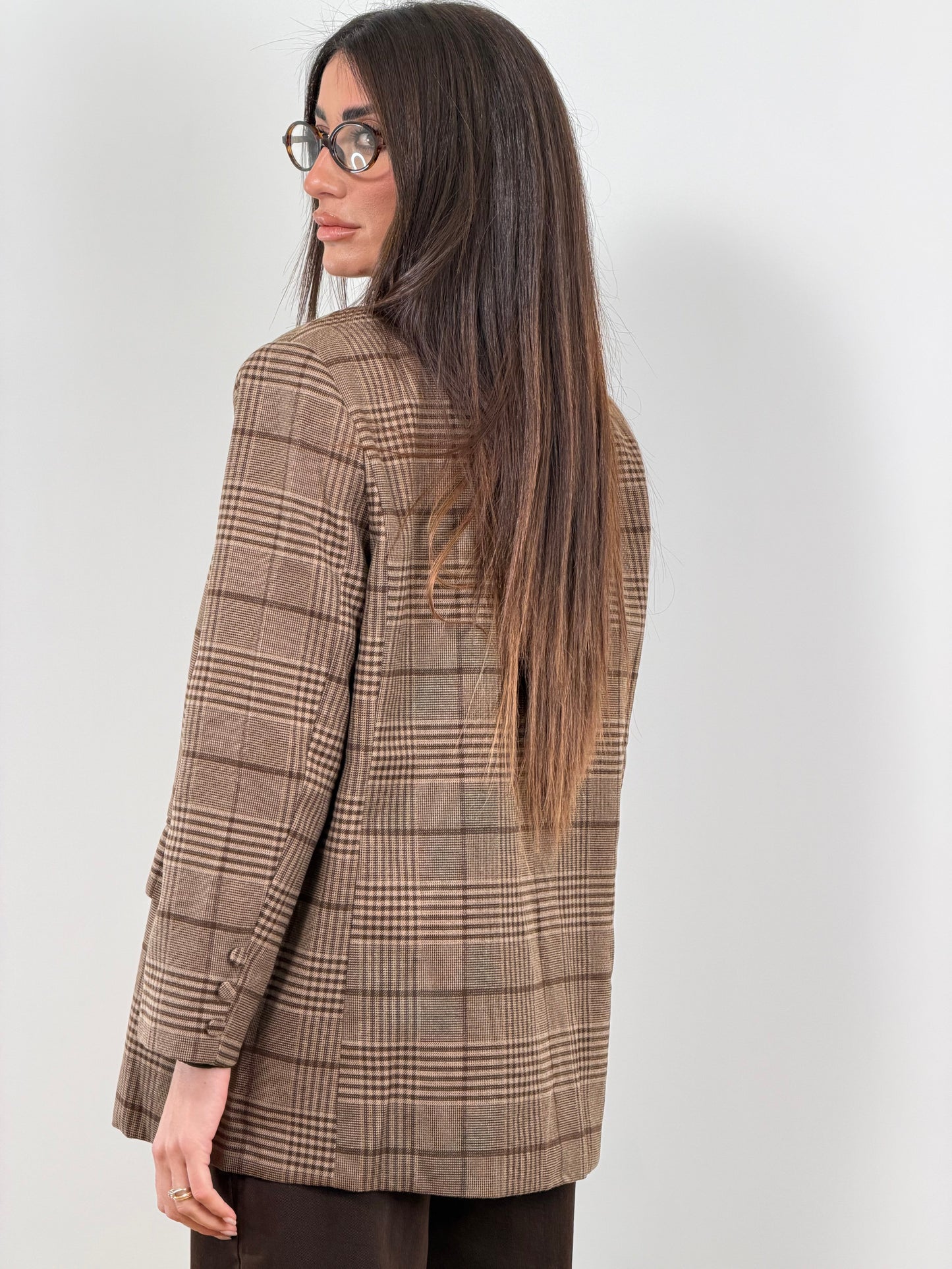 Blazer marrone scozzese 12323
