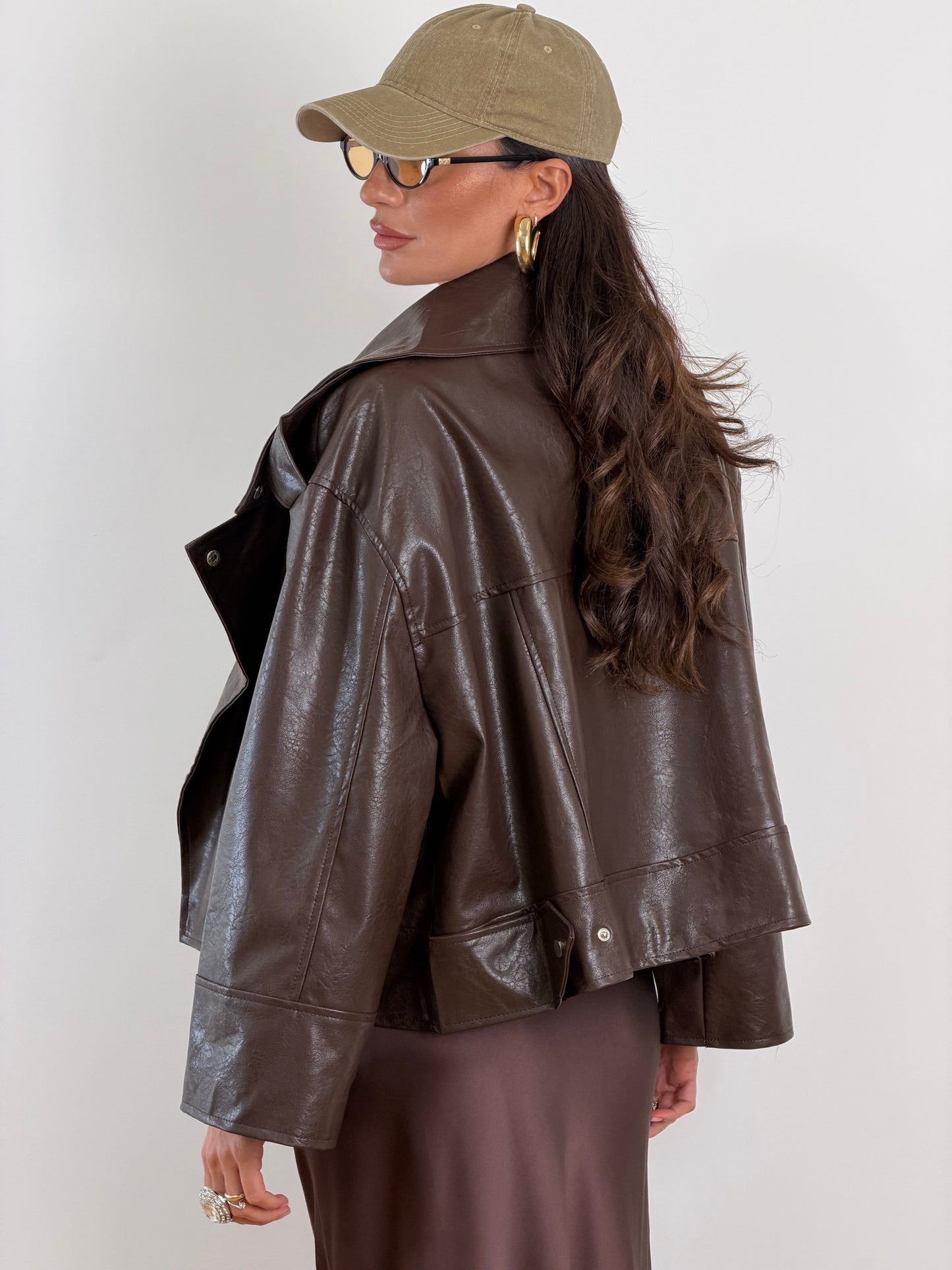 Giacca Biker Brown HM534
