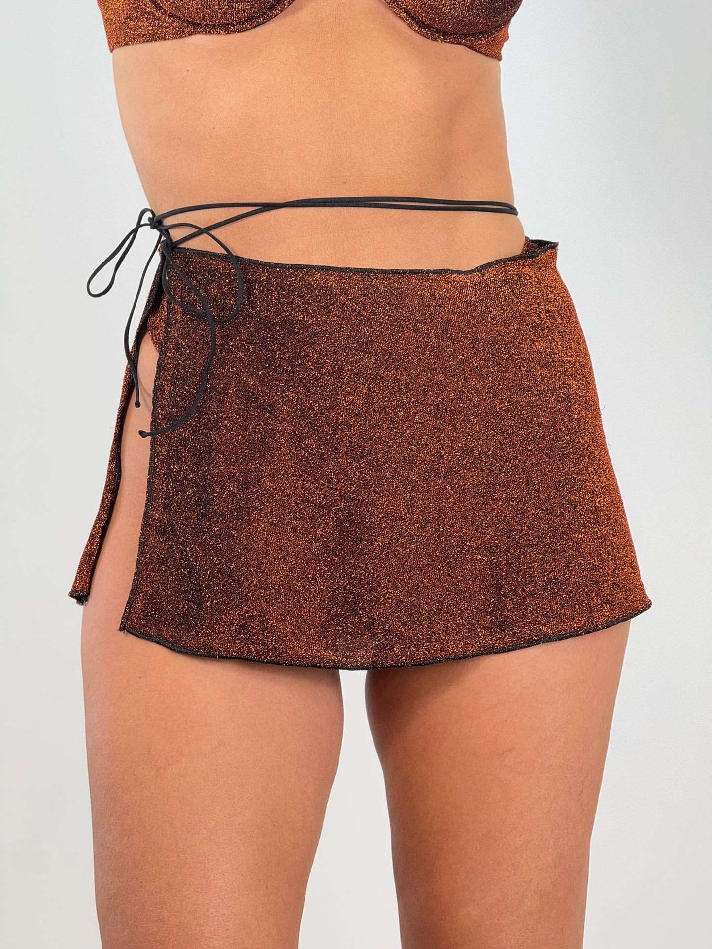 GONNA PAREO LUREX BRONZO