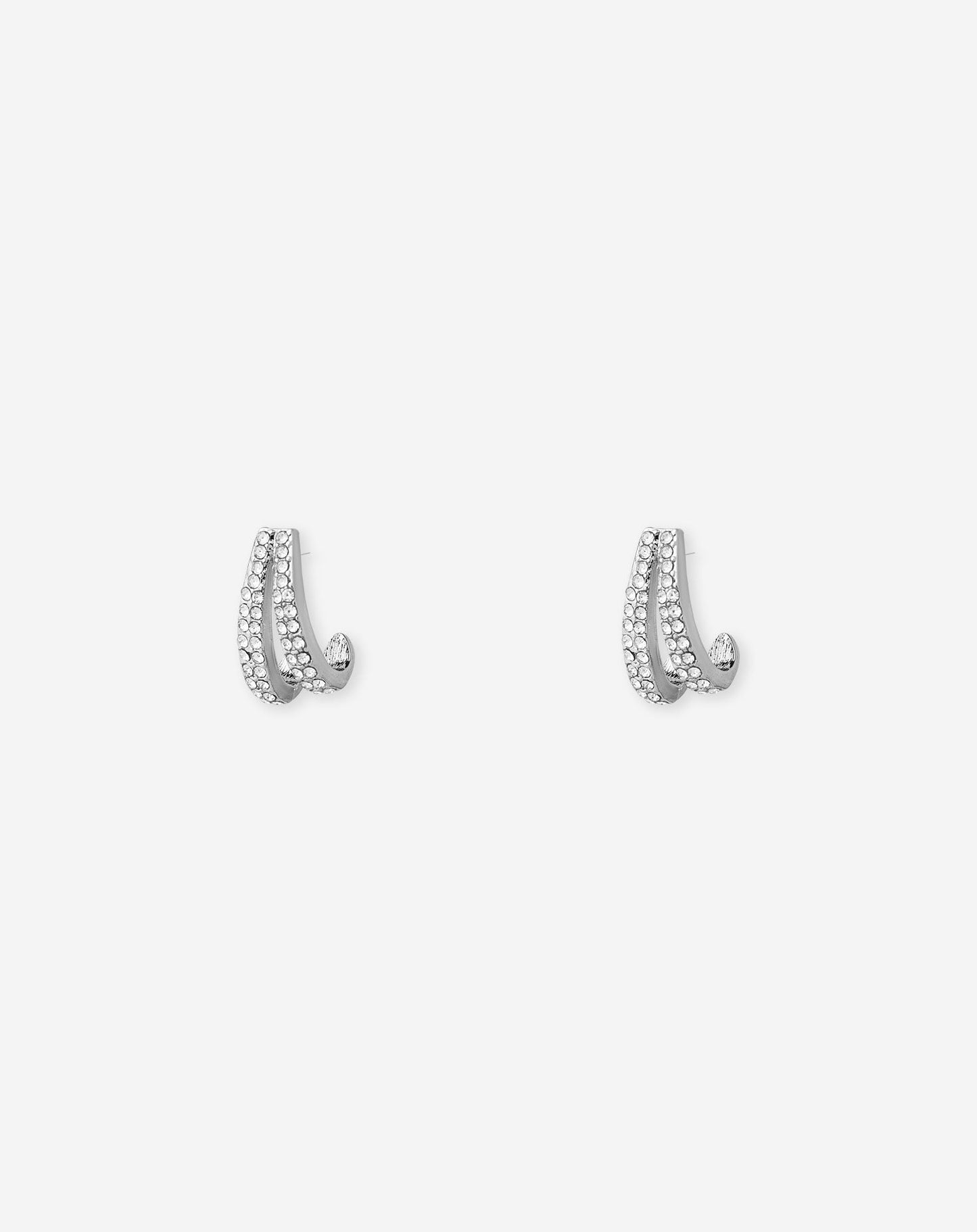 SMALL TWIN DIAMOND TEARDROP EARRINGS