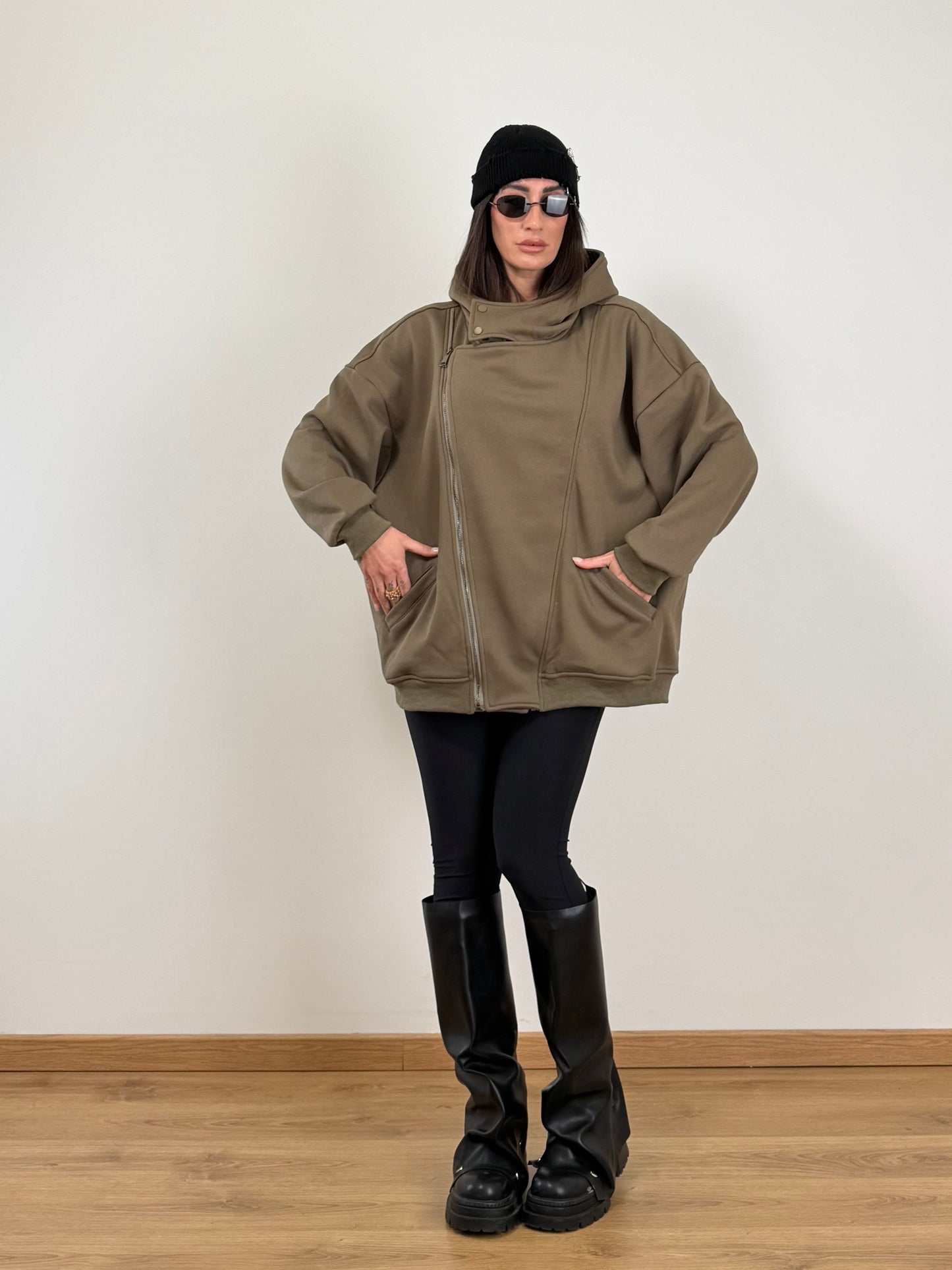 Felpa verde W46497
