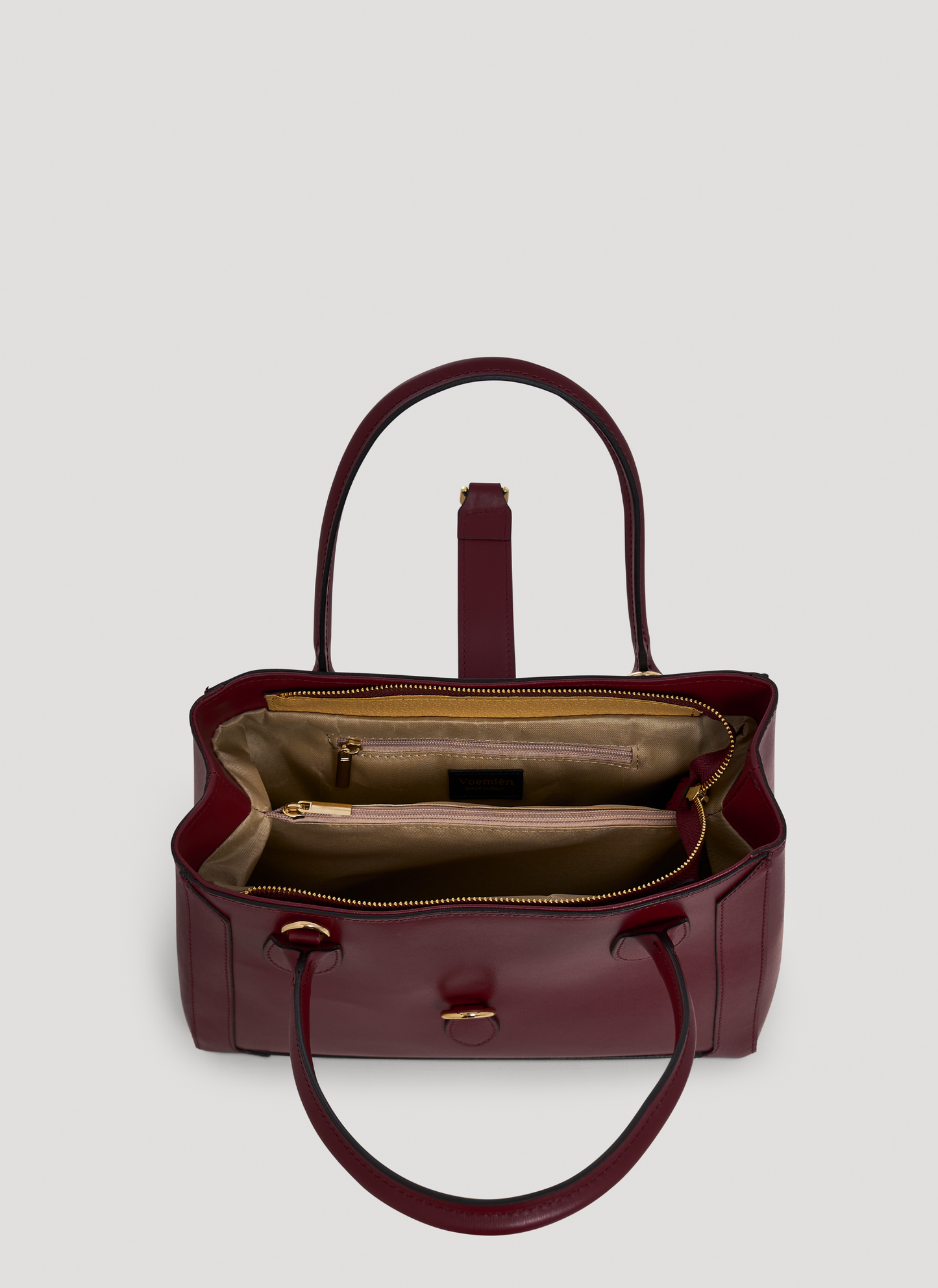 Borsa Chloe micro in pelle spazzolata Borgogna