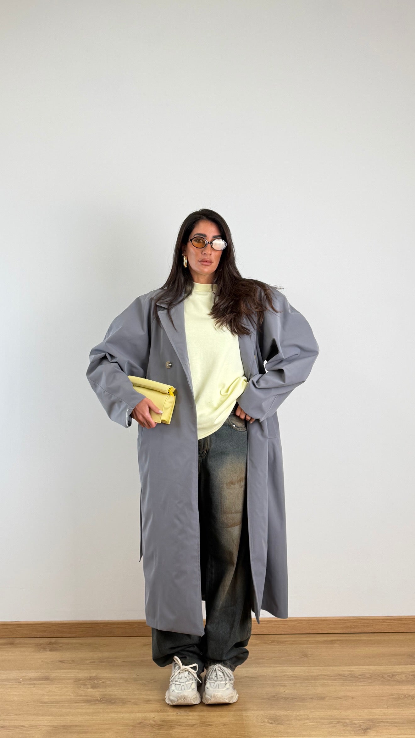 Trench grigio M11161