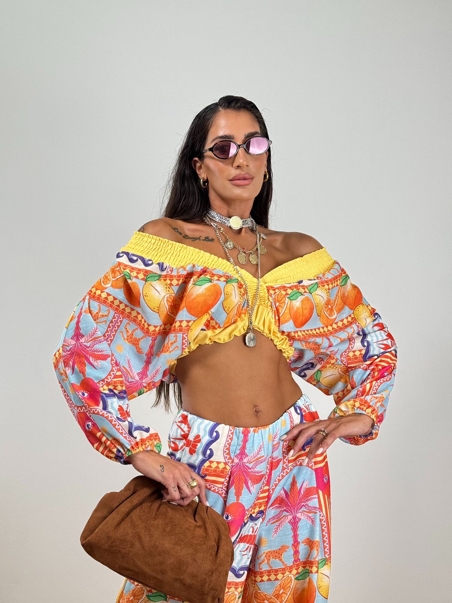 Coordinato TROPICANA ORANGE/FUXIA 60981