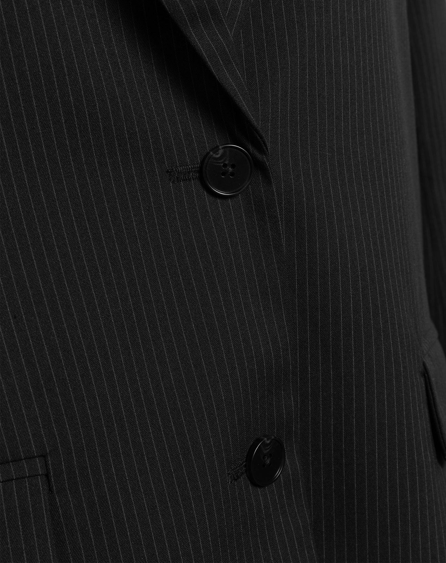 SAAR PINSTRIPE OVERSIZED BLAZER ZWART