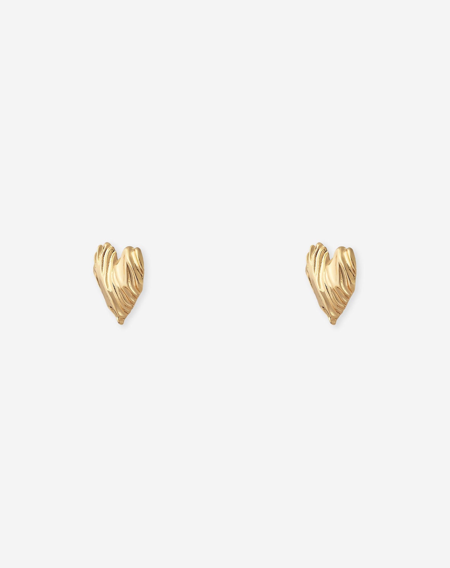 BIG ORGANIC HEART EARRINGS