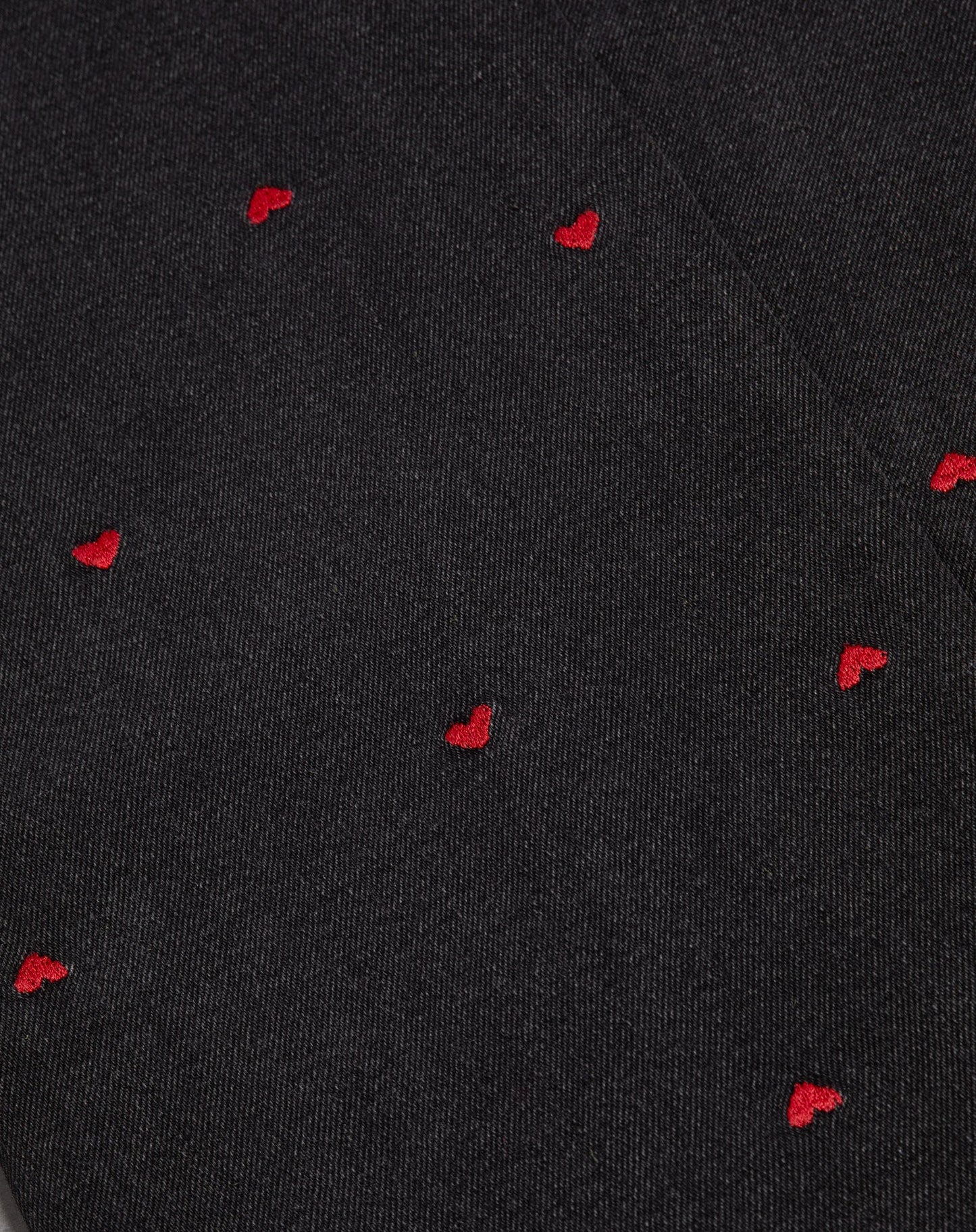 HEART BOOTCUT JEANS DONKERGRIJS