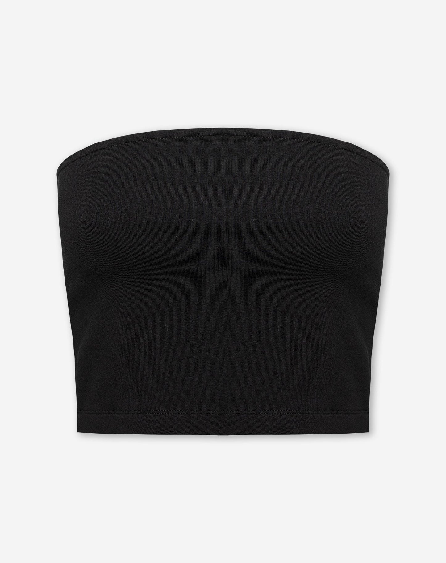 JERSEY BANDEAU TOP ZWART