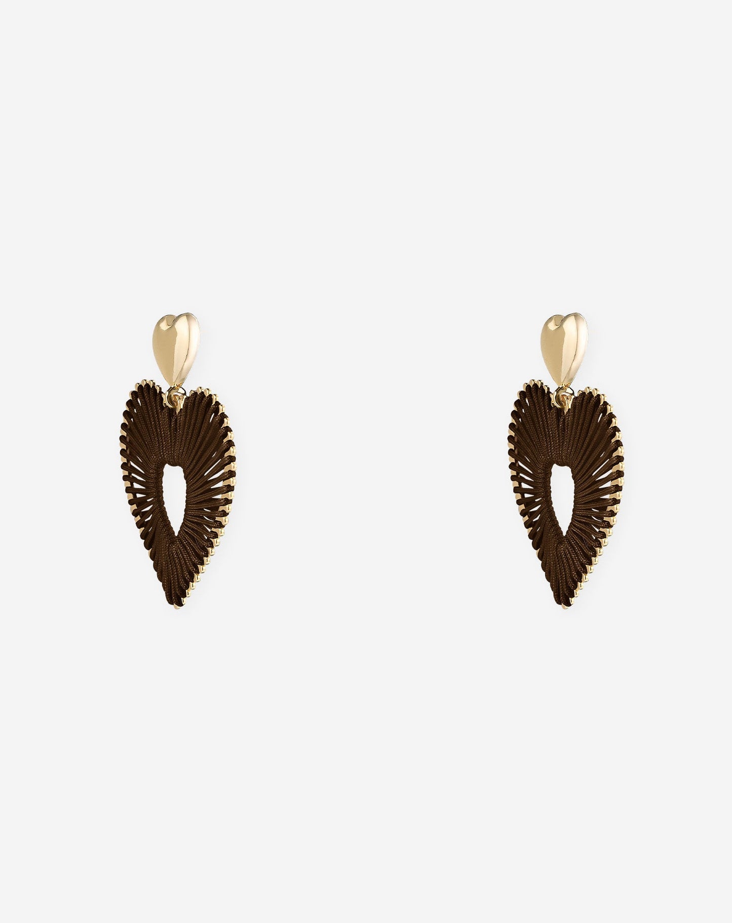 COLORED HEART EARRINGS DONKERBRUIN