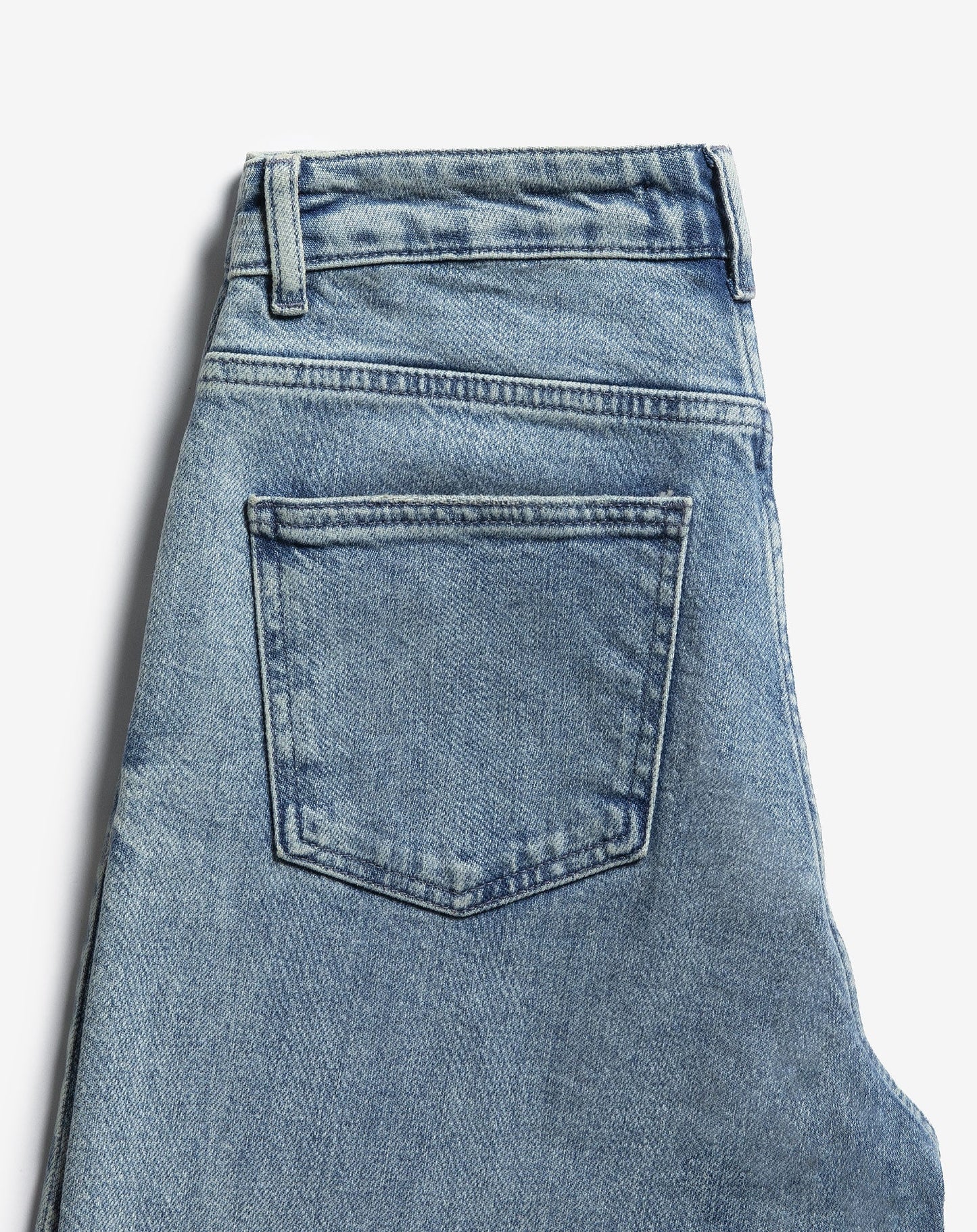 COMFORT WIDE LEG JEANS MID BLAUW