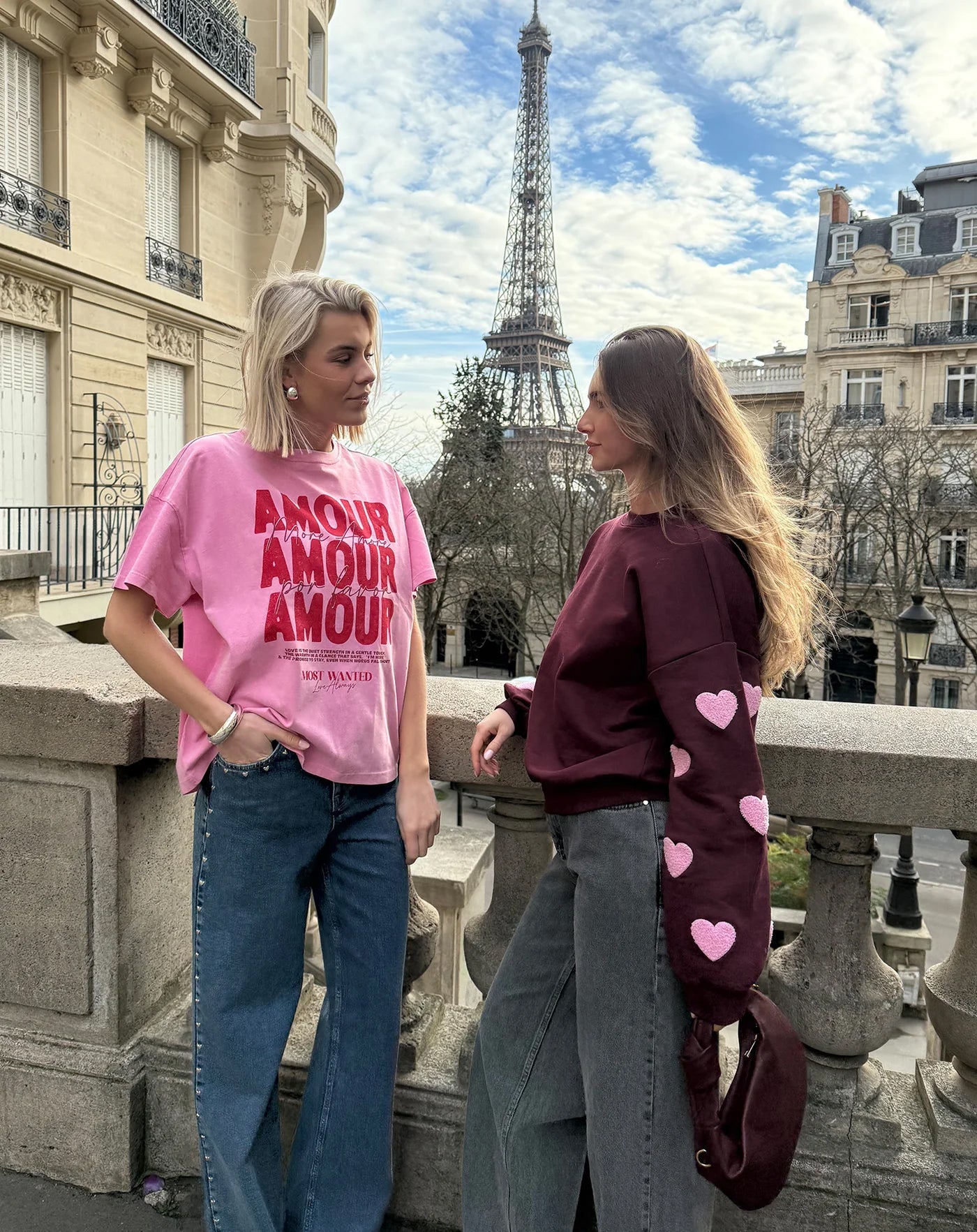 MORE AMOUR OVERSIZED TEE ACID ROZE