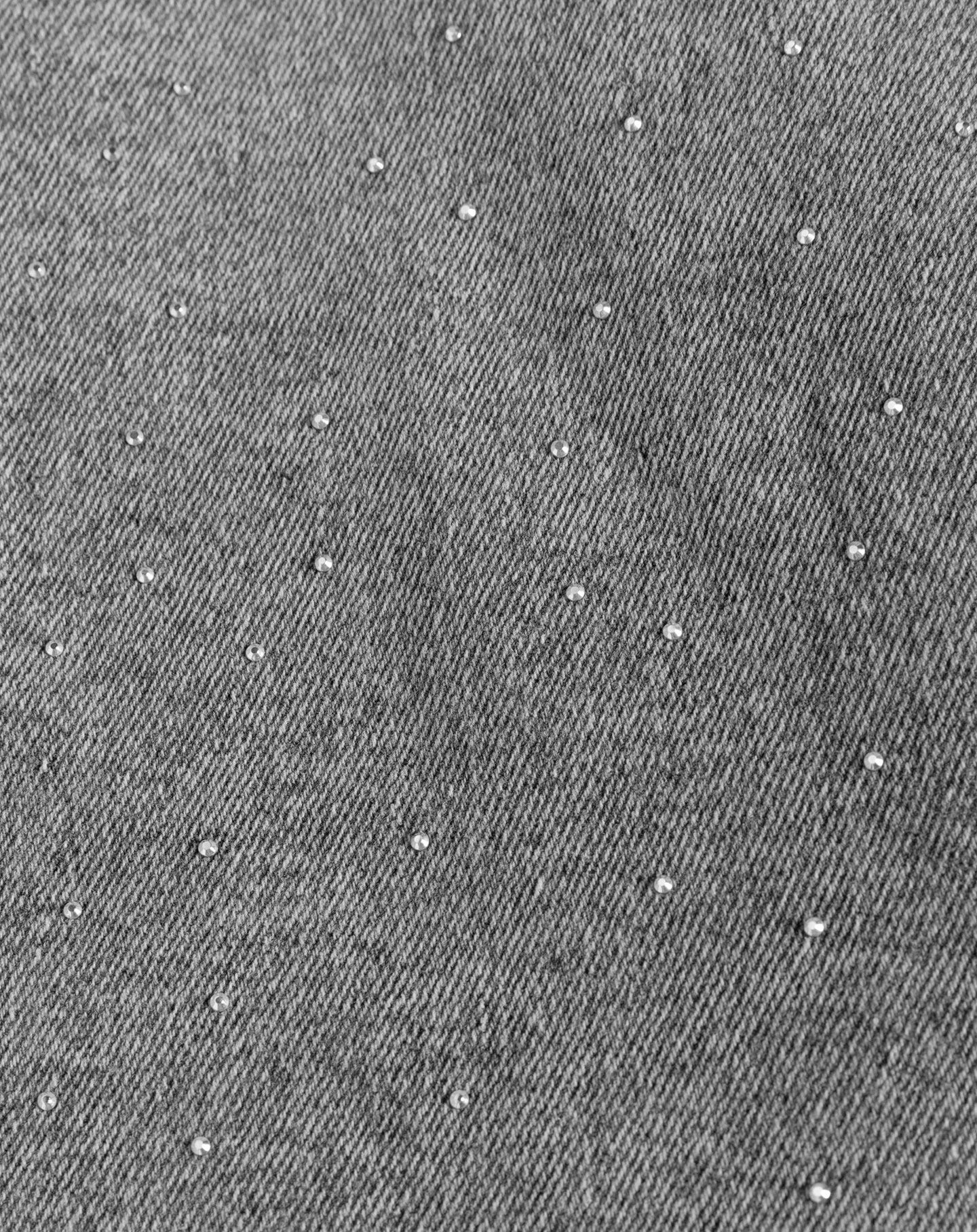 VAQUEROS BOOTCUT PEQUEÑOS CON DIAMANTES GRISES