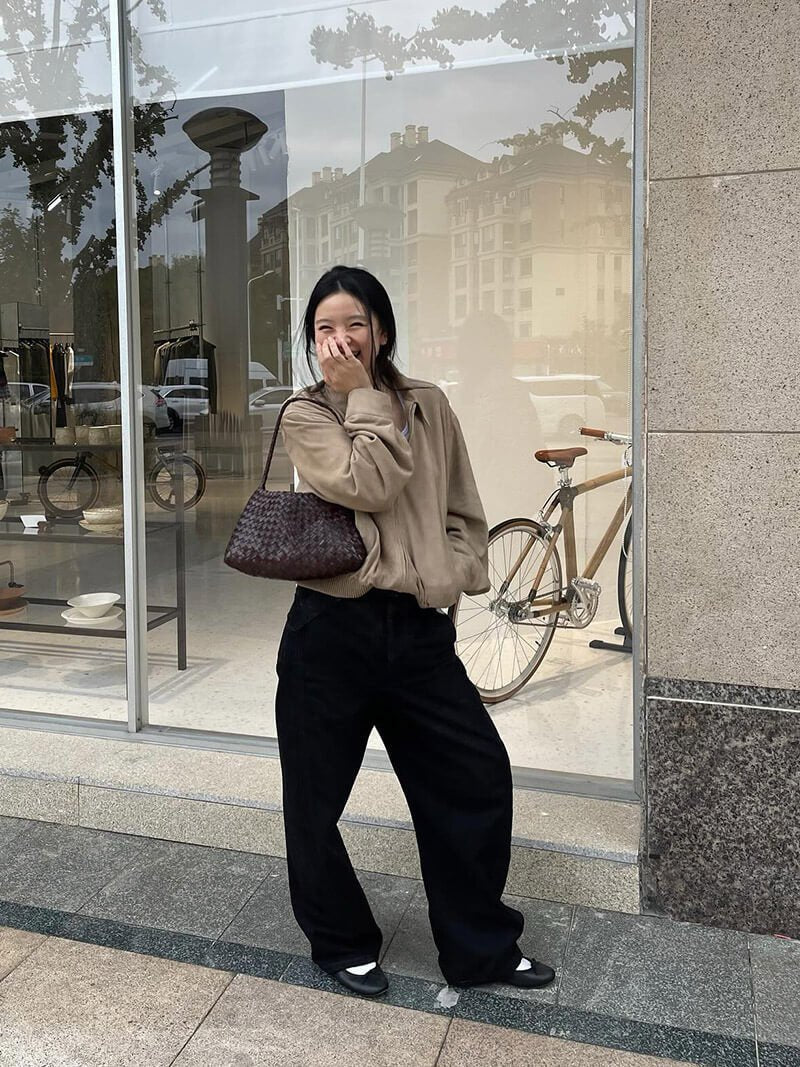 Bolso pequeño tejido de cuero vegano Marissa