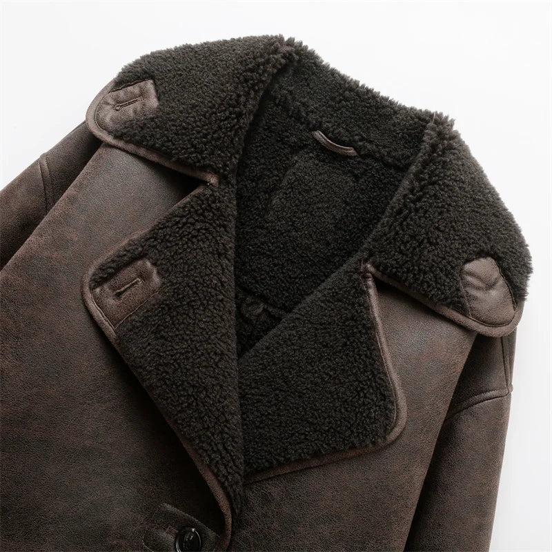 Chaqueta de piel sintética