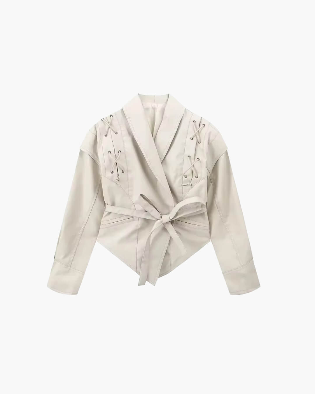 Chaqueta de cuero estilo biker Zyra