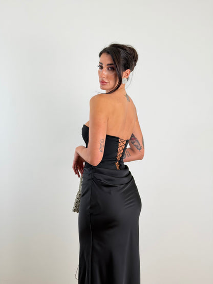 Abito bustino nero 60118