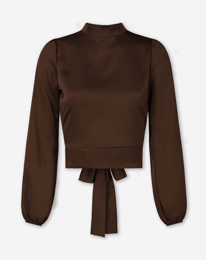 SATIN BOW TOP BRUIN