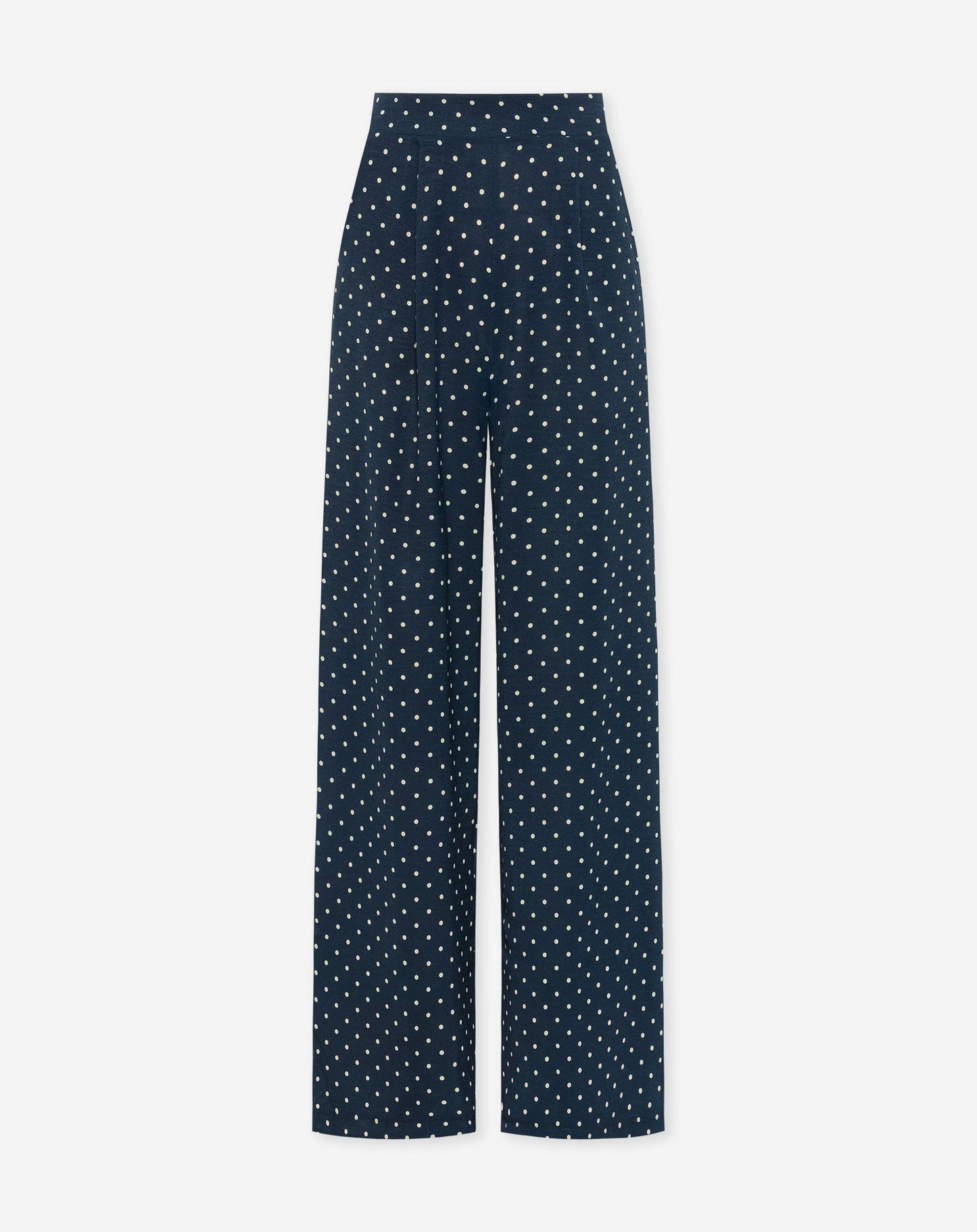 JULIE SMALL DOT PANTALON TALL MARINEBLAUW