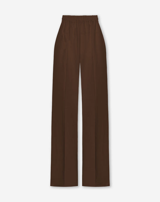 PINTUCK STRAIGHT LEG PANTALON TALL BRUIN