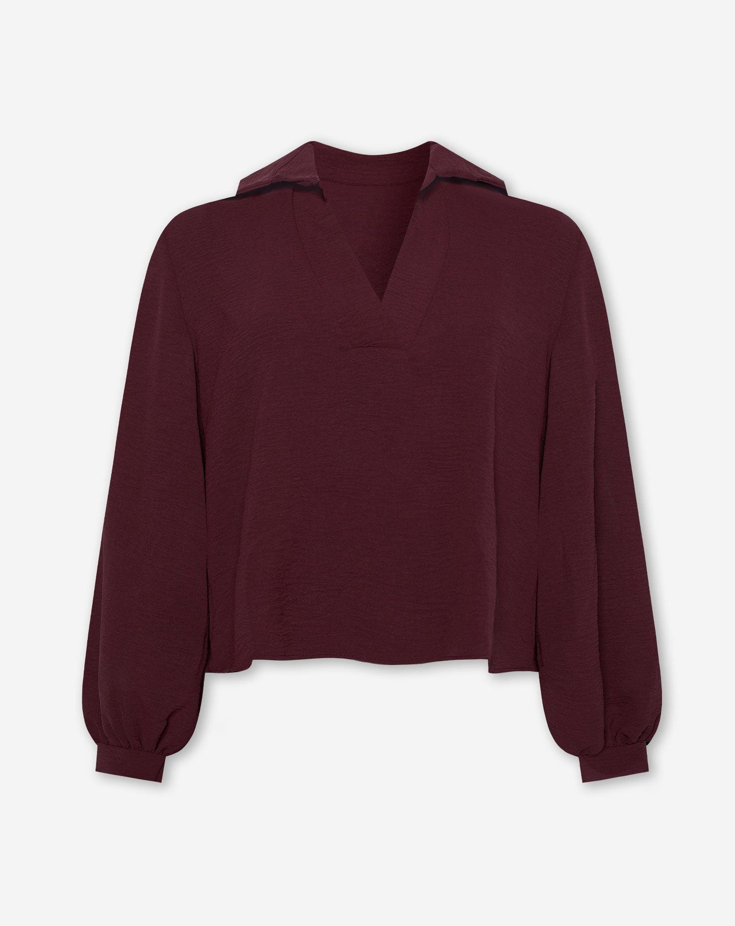 JULIE TOP DONKER BURGUNDY