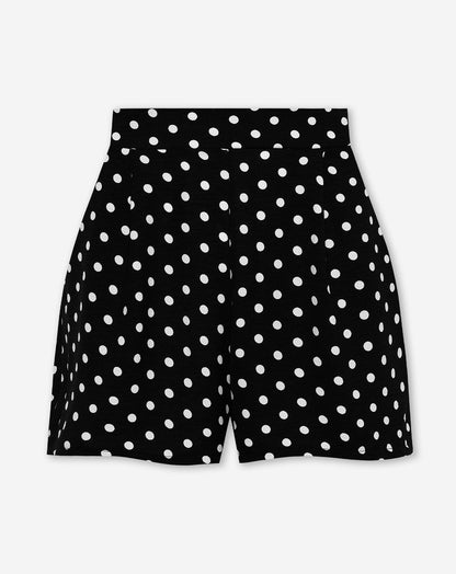JULIE DOT SHORTS ZWART