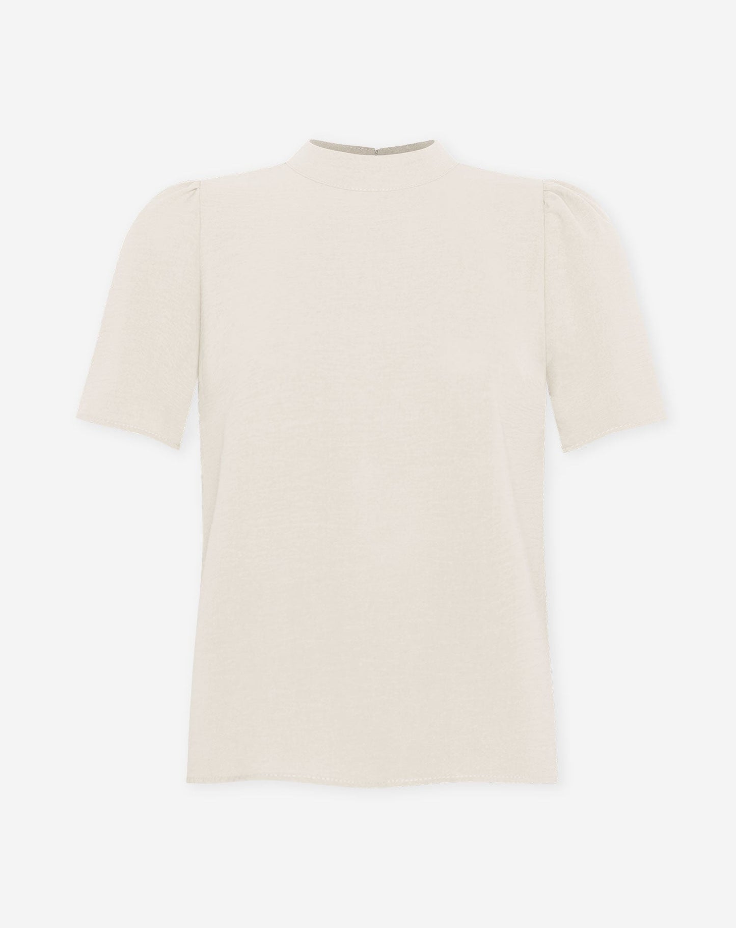 JULIE SHORT SLEEVE TOP BEIGE