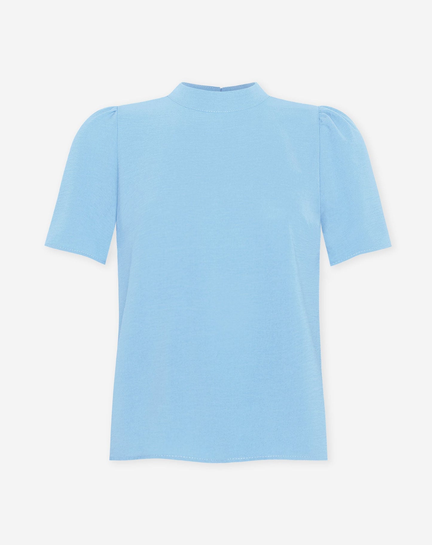JULIE SHORT SLEEVE TOP LICHTBLAUW
