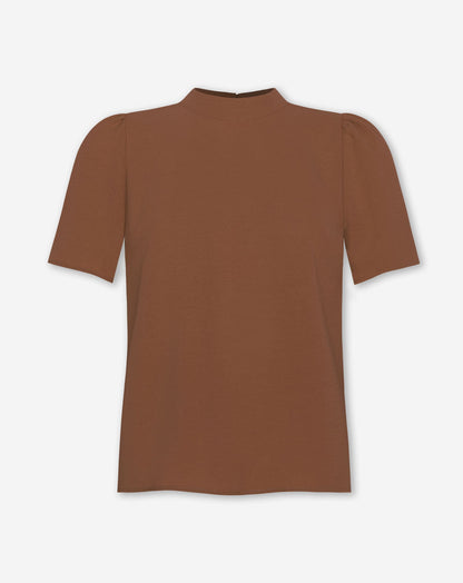 JULIE SHORT SLEEVE TOP LICHTBRUIN