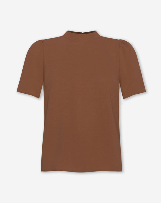 JULIE SHORT SLEEVE TOP LICHTBRUIN