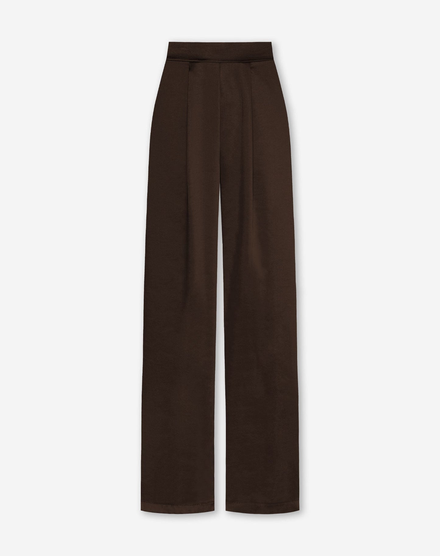 JULIE SATIN PANTALON PETITE BRUIN