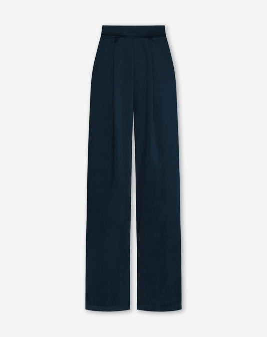 JULIE SATIN PANTALON PETITE MARINEBLAUW