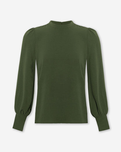 JULIE LONG SLEEVE TOP LEGERGROEN