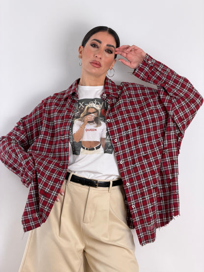Camicia quadri rossa 5493