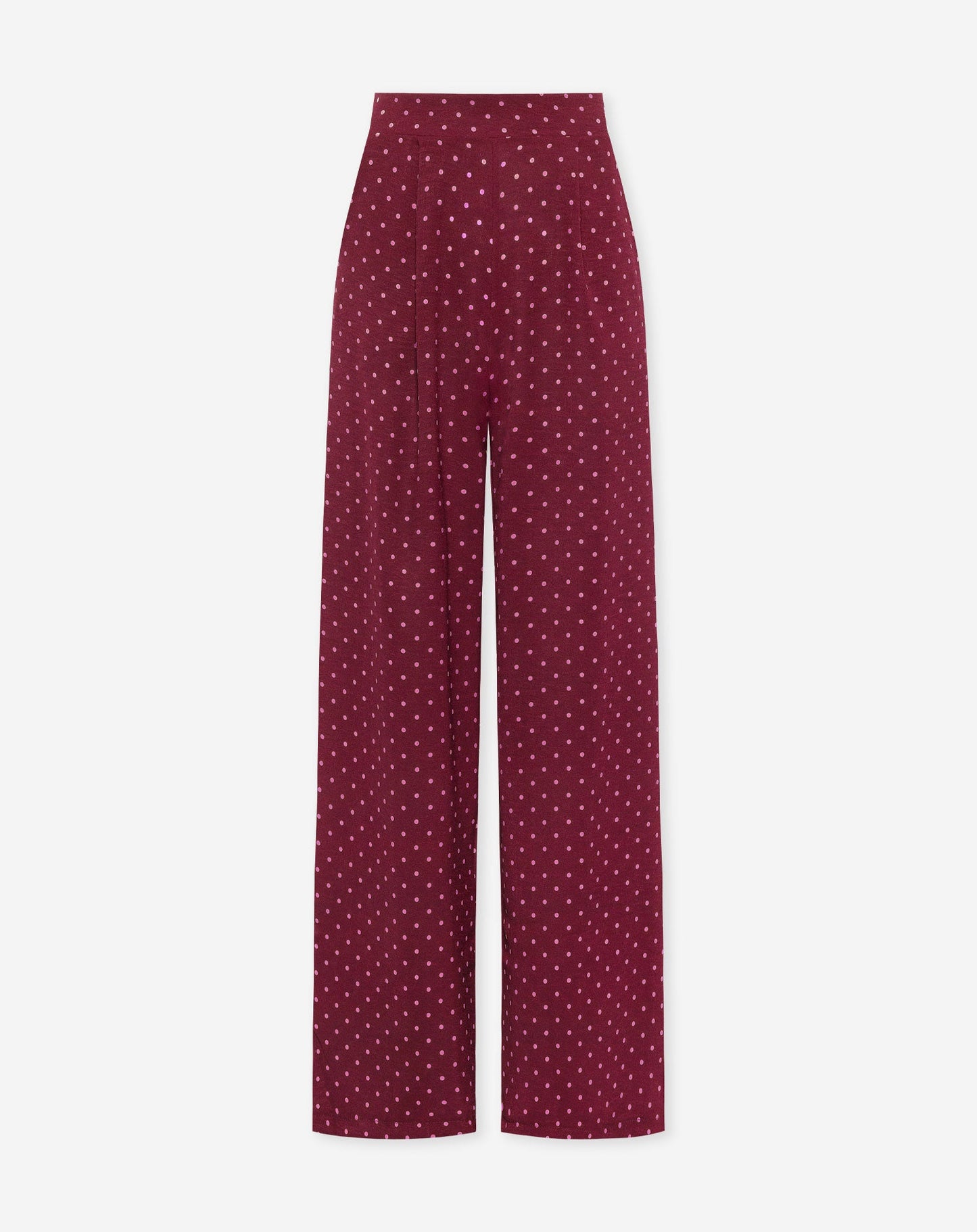 JULIE SMALL DOT  PANTALON BURGUNDY