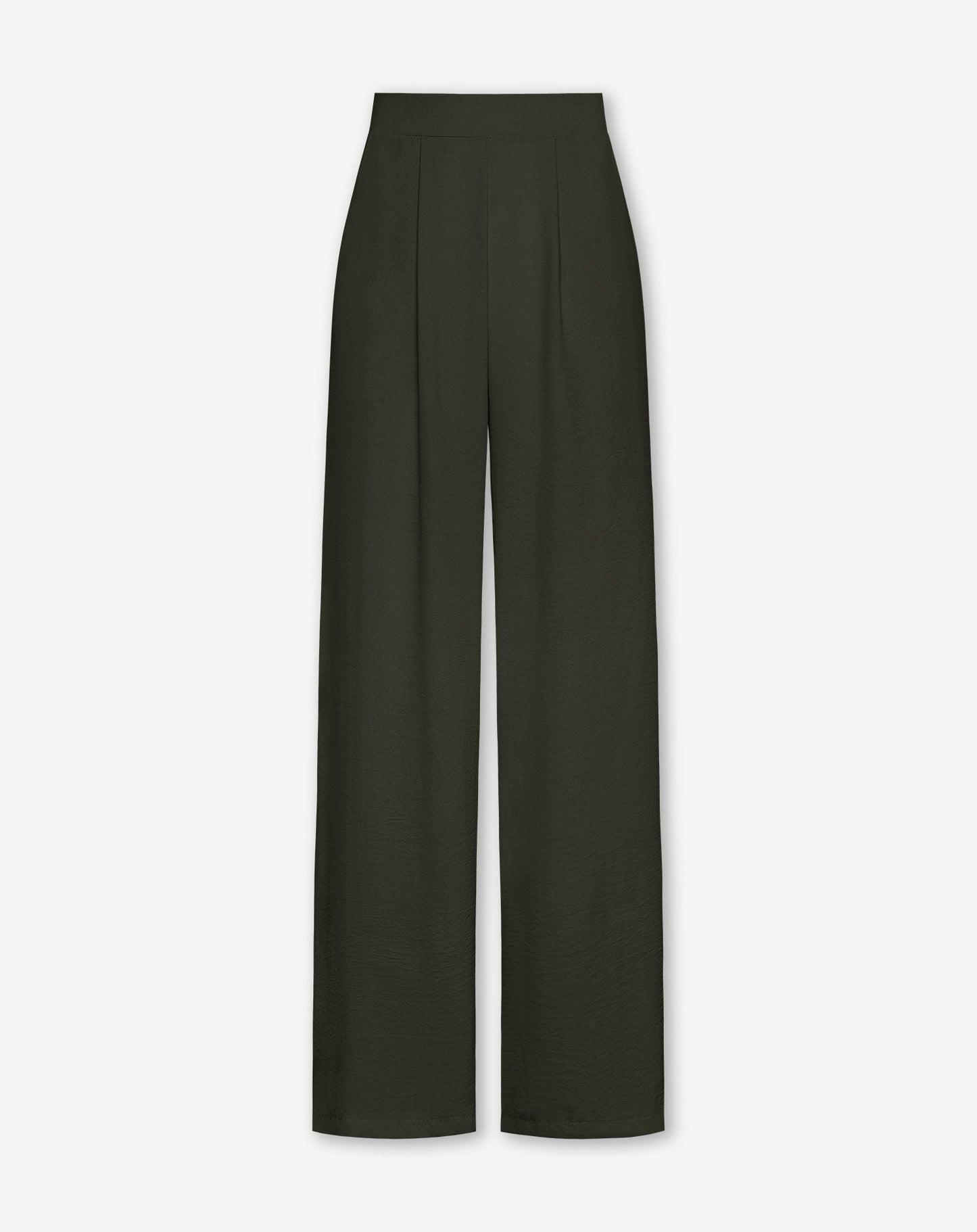 JULIE PANTALON PETITE DONKER OLIJFGROEN