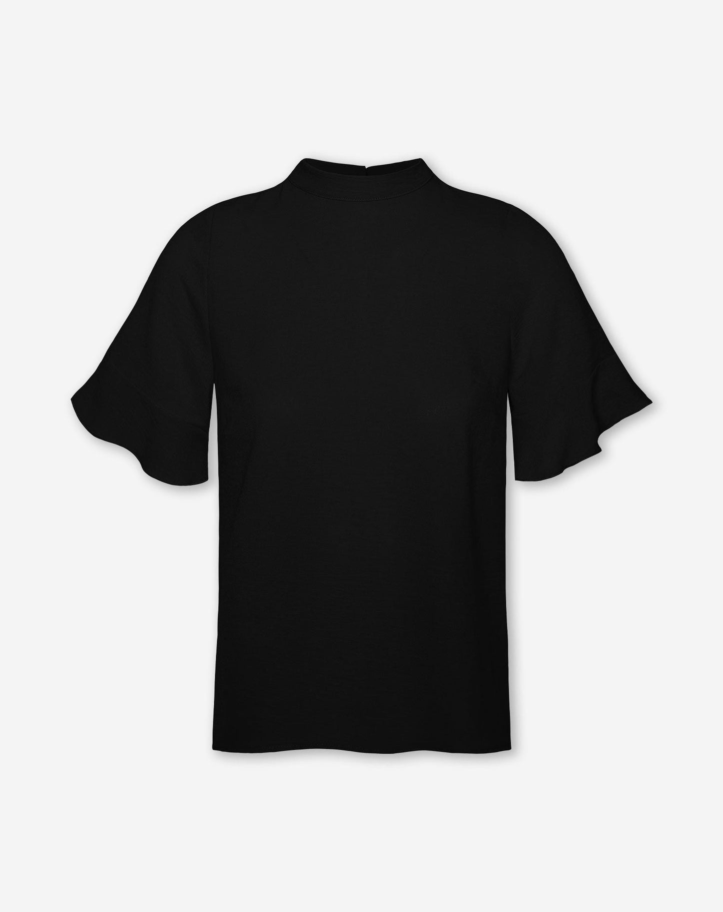 JULIE RUFFLE TOP ZWART