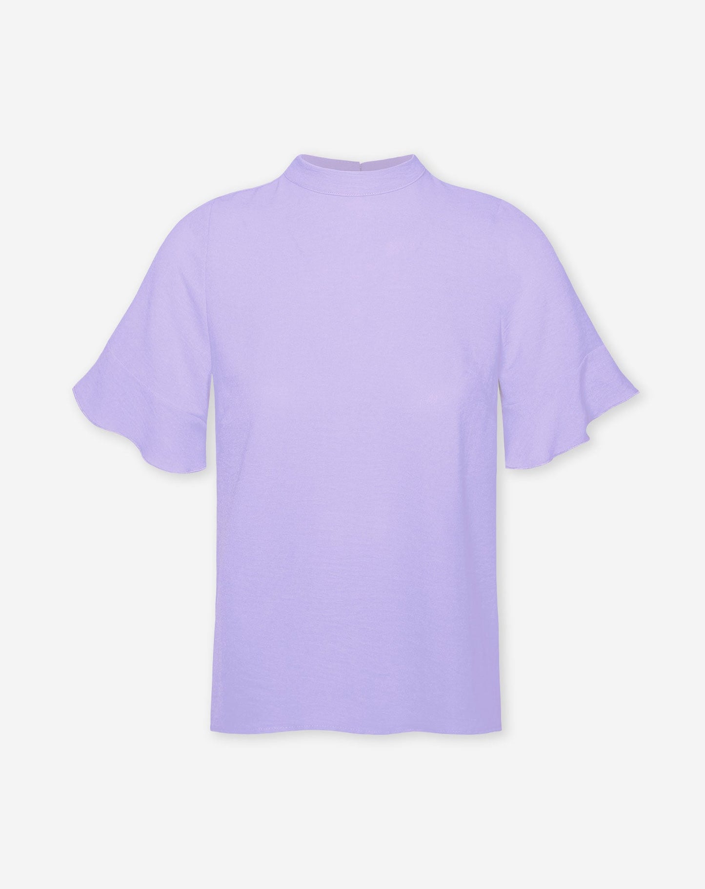 JULIE RUFFLE TOP LILA