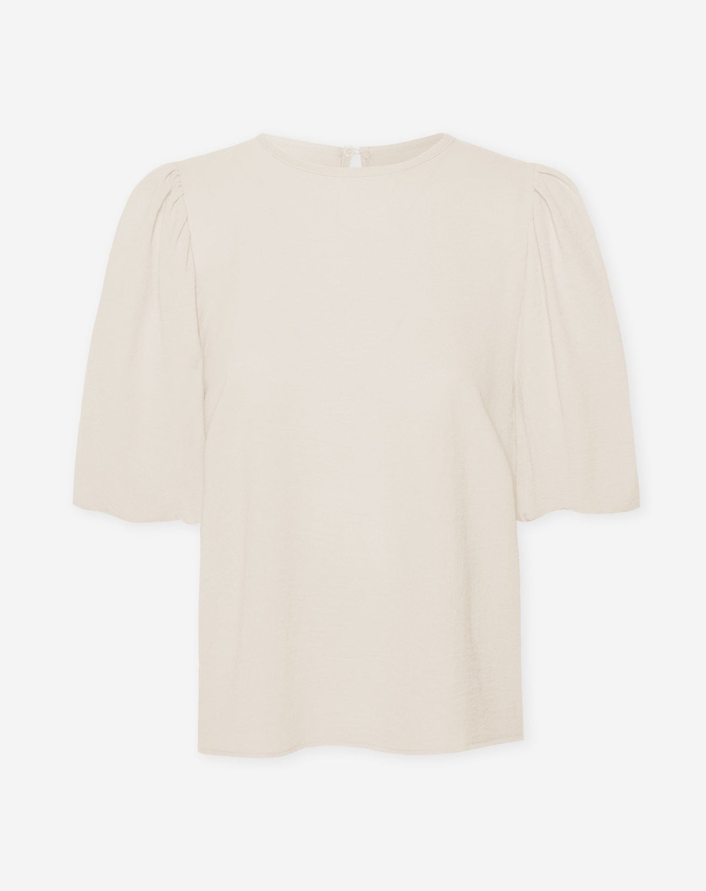JULIE PUFF SLEEVE TOP BEIGE